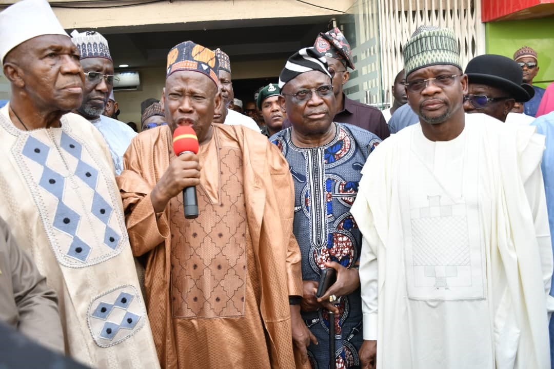 Ganduje with APC elders from the north-central zone