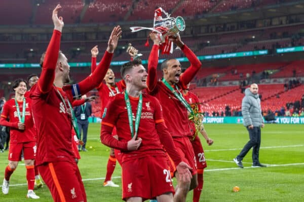 Liverpool win EFL Cup with van Dijk’s extra time header