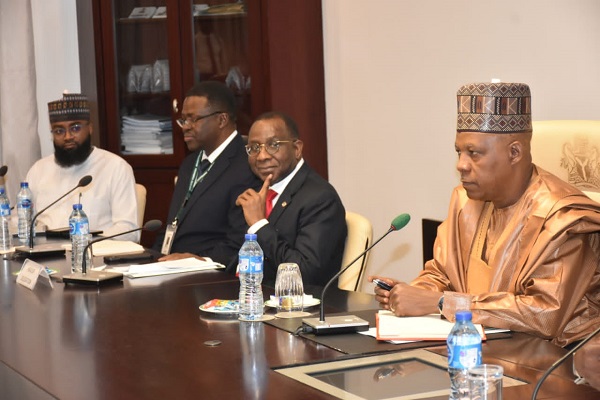 Shettima with AfDB officials