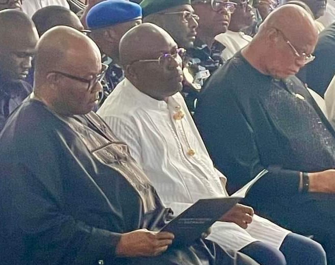 Akpabio, Fubara and other guests at late Wigwe burial