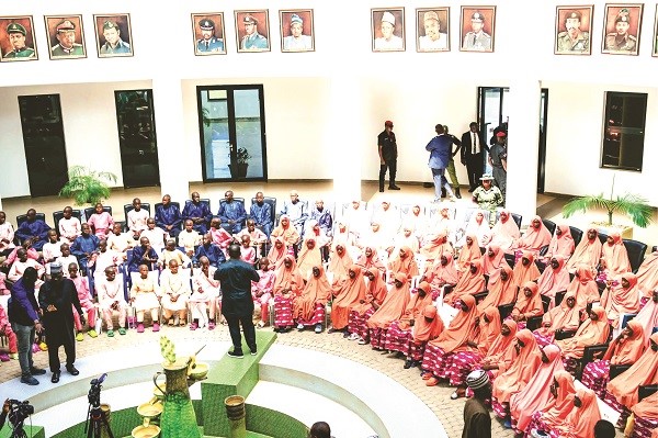 Reception for freed Kaduna school children