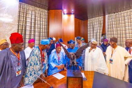 President Tinubu with Afenifere leaders