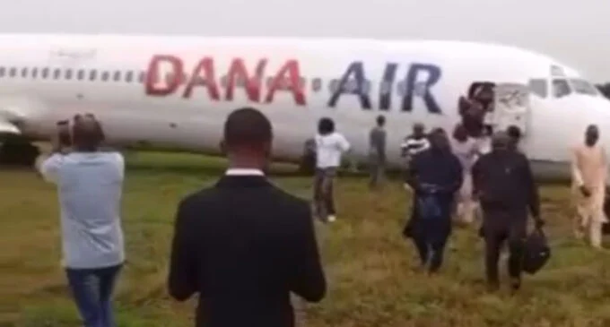 Crash-landed Dana Air