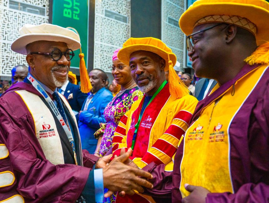 Gov. Abiodun after his conferment with NIPR Award