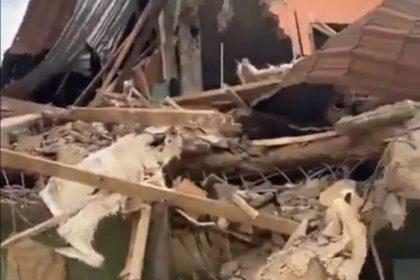 Demolished Modupe Onitiri-Abiola building