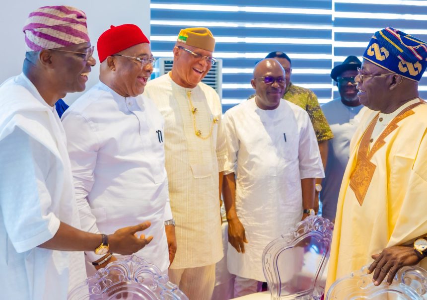 President Tinubu discussing with some governors