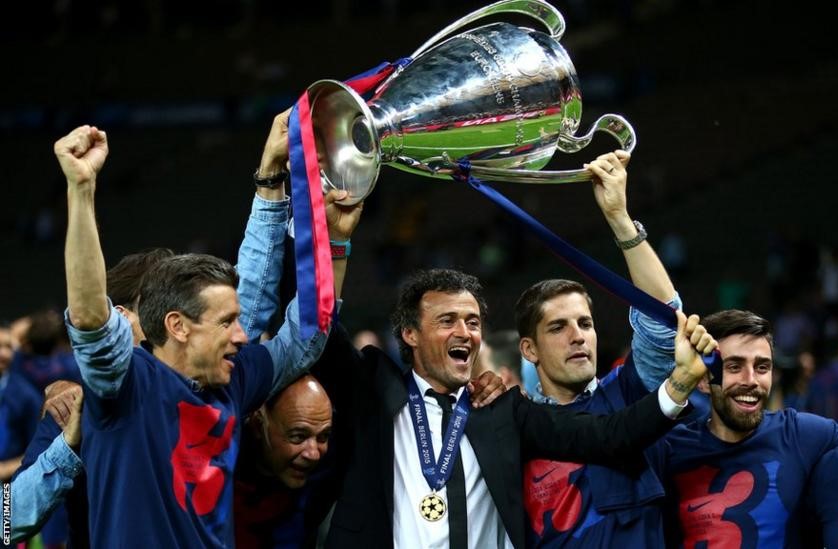 Luis Enrique won the Champions League with Barcelona in 2015