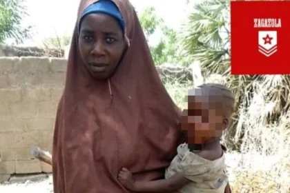 Rescued Chibok girl with child