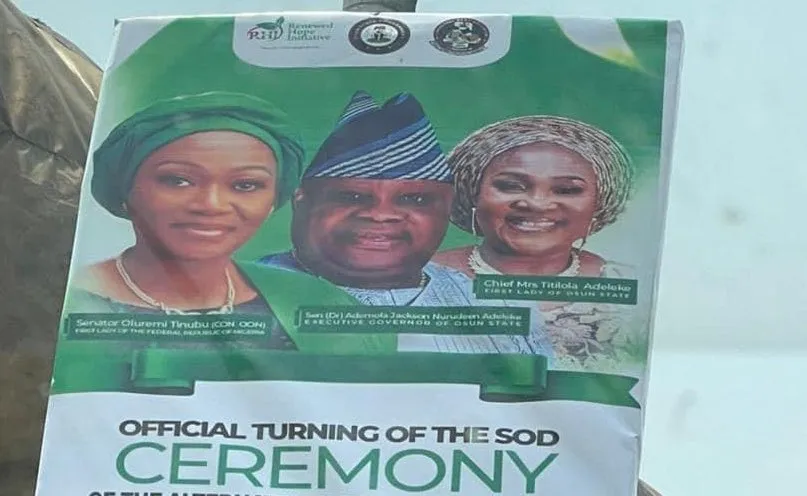 Adeleke's wife poster