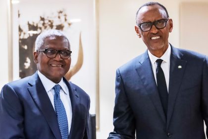 Aliko Dangote and Paul Kagame