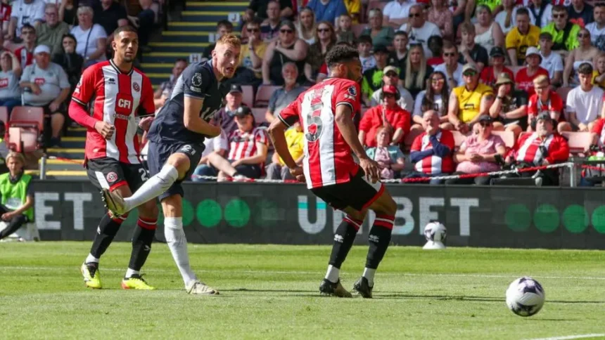 Dejan Kulusevski scored his seventh league goal of the season for Tottenham