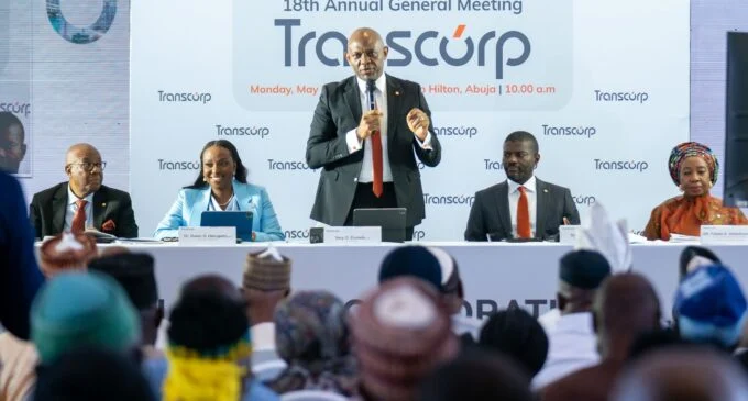 Elumelu speaks at Transcorp AGM