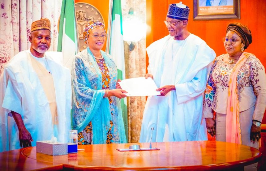 L-R Yusuf Sununu, Remi Tinubu, Tahir Mamman and Didi-Walson Jack