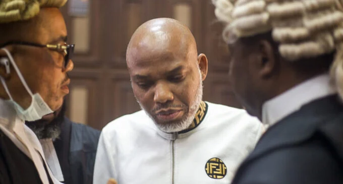 Nnamdi Kanu in court