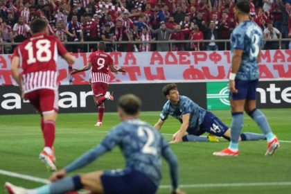 Olympiakos dent Villa's Europa league dream