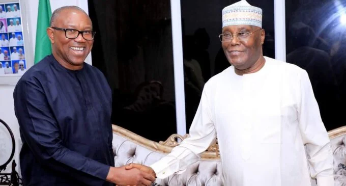 Peter Obi with Atiku Abubakar