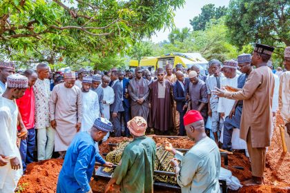 Shettima at the interment of Lamorde