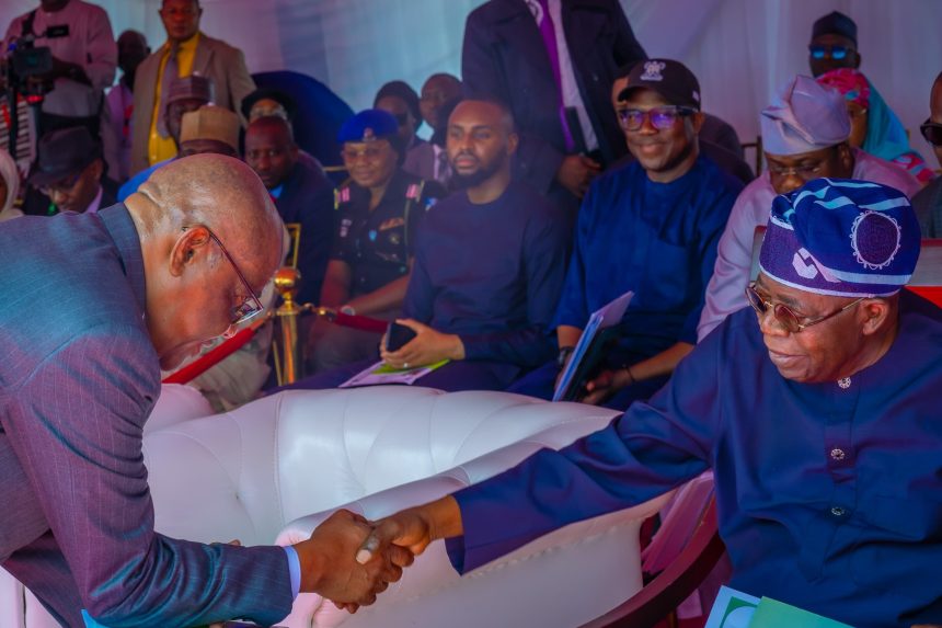 Wike and Tinubu at the commissioning of Abuja's Southern Parkway