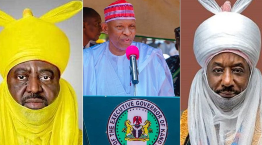 Aminu Bayero, Abba Yusuf and Muhammadu Sanusi