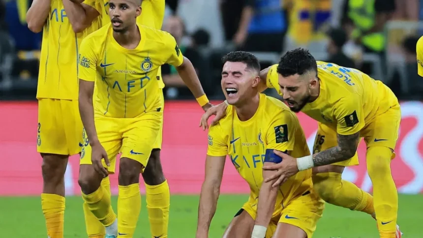 Cristiano Ronaldo in tears after Al-Nasr's defeat