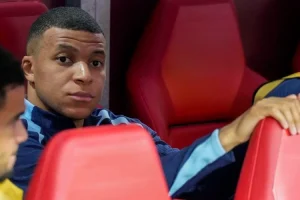 Mbappe left on the bench