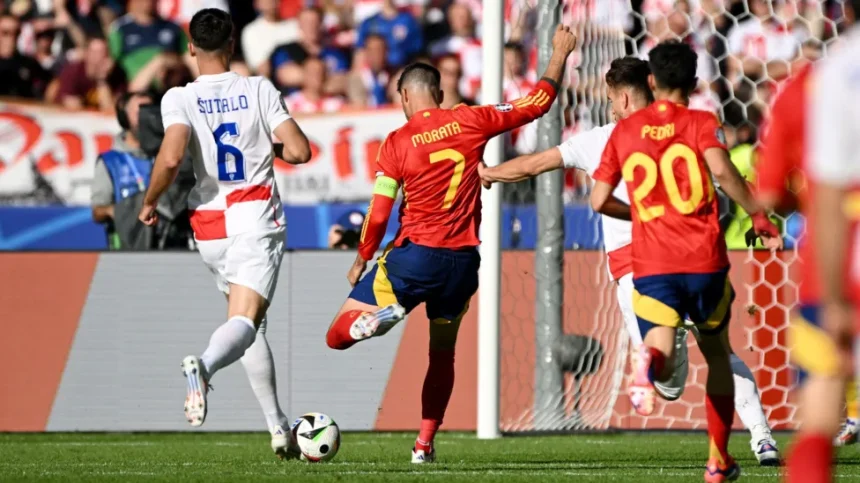 Morata's goal against Croatia saw him become the first player to score against the same opponent at three European Championships