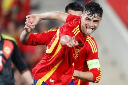 Pedri scores first international goals for Spain