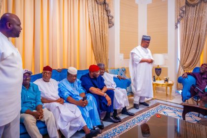 President Tinubu with leadership of the National Assembly