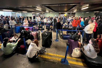 Stranded passengers at Manchester Airport after power outage