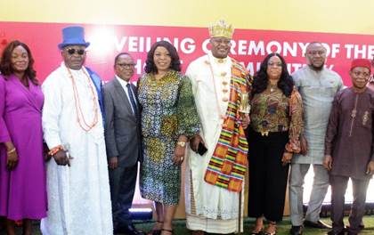 Cross section of community leaders, Rivers State govt officials, NUPRC, NNPC and SPDC at the official unveling of the Host Communities Development Trusts in Port Harcourt