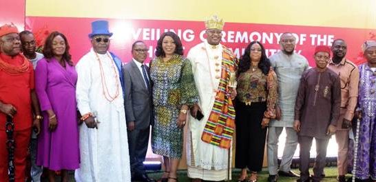 Cross section of community leaders, Rivers State govt officials, NUPRC, NNPC and SPDC at the official unveling of the Host Communities Development Trusts in Port Harcourt