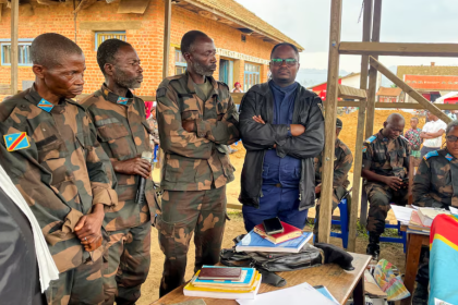 A group of Congolese soldiers accused of fleeing battle