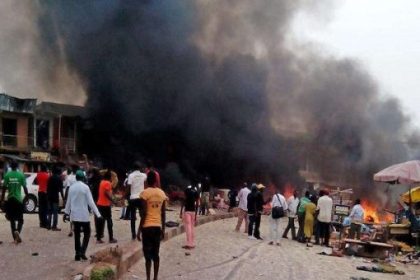 Borno-suicide bombing scene