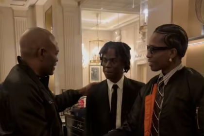Elumelu with Rema and A$AP Rocky