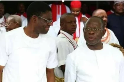 Philip Shaibu and Adams Oshiomhole