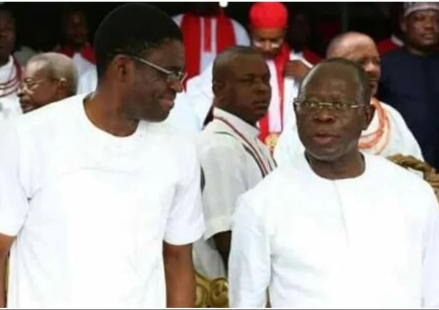 Philip Shaibu and Adams Oshiomhole