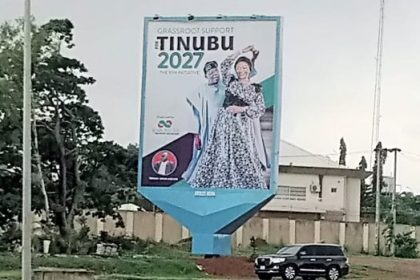 Tinubu's 2027-campaign billboard