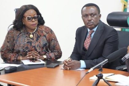 Mrs. Sonny-Afoekelu Uchenna Marrilyn, Victor Abiola, Prof. Mojisola Adeyeye during an interaction on draft of NAFDAC export regulation 2024 in Lagos