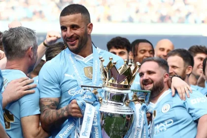 Kyle Walker and other City players