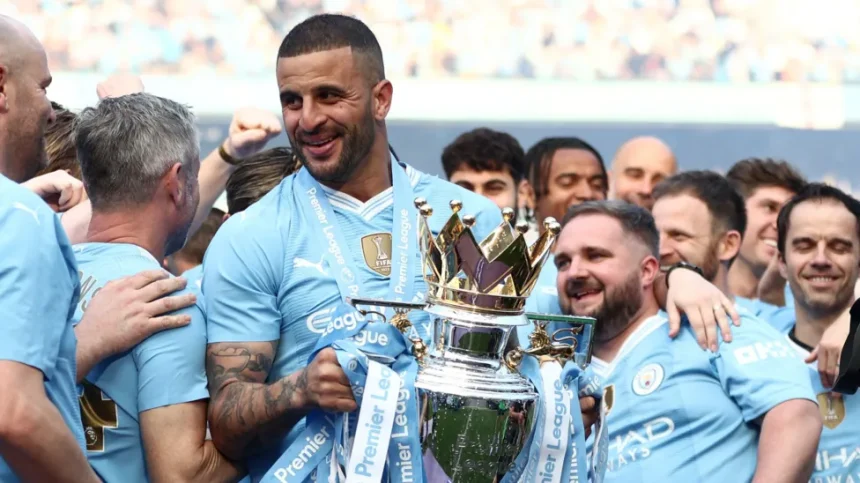 Kyle Walker and other City players