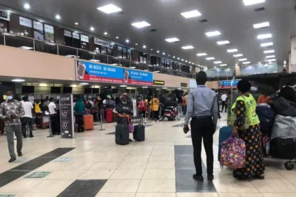 Travellers at the MMIA Airport