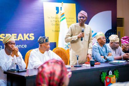 Gov. Sanwo-Olu addressing the GAC members