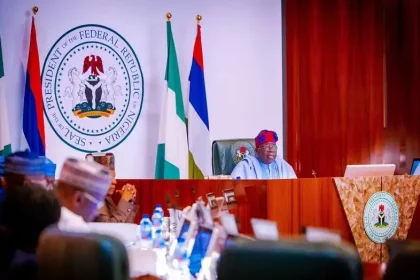 President Tinubu at Council of State meeting