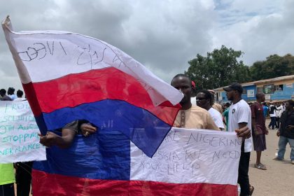 Russian Flags in Nigeria