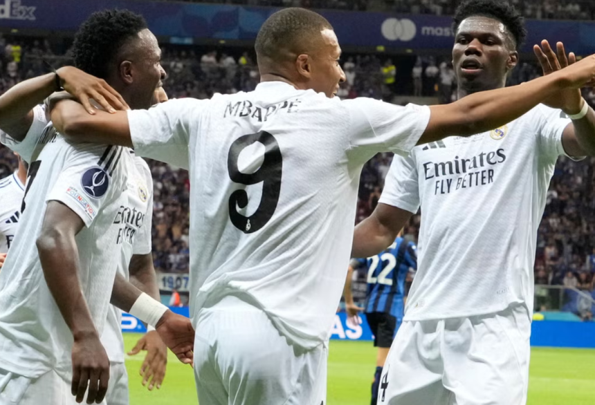 Mbappe scores aaon Real Madrid debut