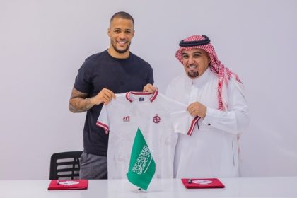 Troost-Ekong with Al-Khalood official