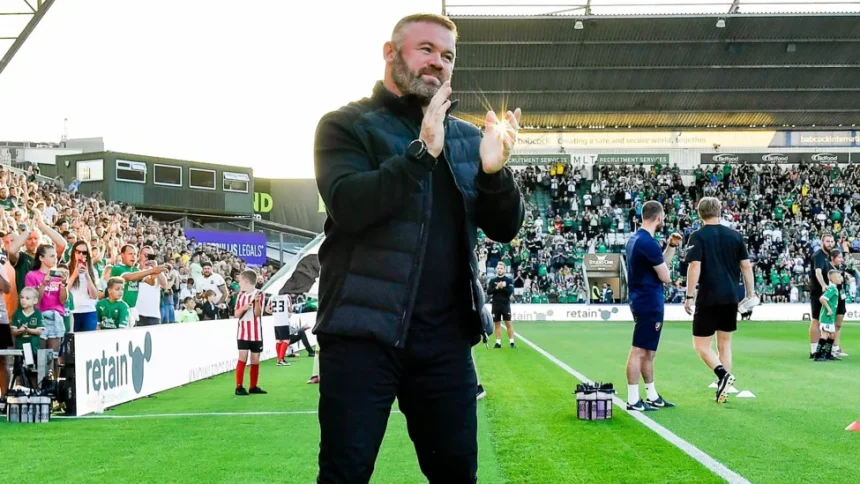 Wayne Rooney received a great reception from the Home Park faithful