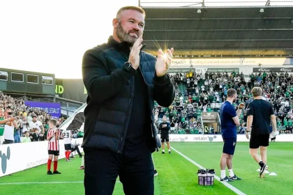 Wayne Rooney received a great reception from the Home Park faithful