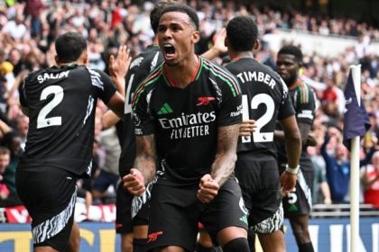 Gabriel scored the winner for Arsenal in the north London derby at Tottenham