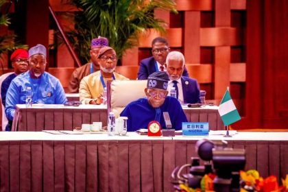 President Tinubu at the 2024 forum on China-Africa cooperation